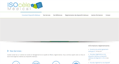 Desktop Screenshot of isocele-medical.com
