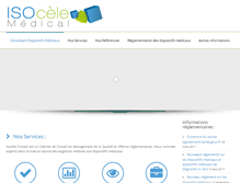 Tablet Screenshot of isocele-medical.com